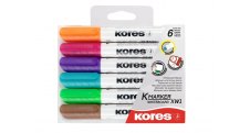 Popisovač Kores K-marker Flipchart - sada 6 ks / kulatý hrot