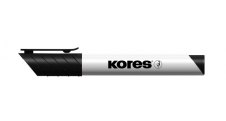 Popisovač Kores K-Marker Whiteboard - černá / klínový hrot