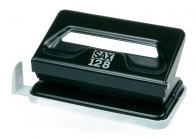 Kancelářský děrovač SAX 128 / černá - 12 listů