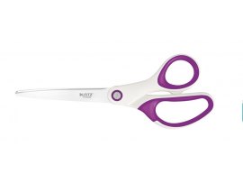 Nůžky Leitz WOW kancelářské titanové 20,5 cm / bílo-fialová