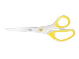 Nůžky Leitz WOW kancelářské titanové 20,5 cm / bílo-žlutá