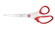 Nůžky Leitz WOW kancelářské titanové 20,5 cm / bílo-červená