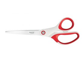Nůžky Leitz WOW kancelářské titanové 20,5 cm / bílo-červená