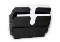 Držák na prospekty DURABLE magnetický - 2 / A4 černý / na šířku
