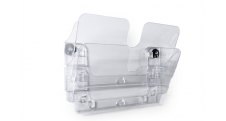Držák na prospekty DURABLE magnetický - 2 / A4 čirý / na šířku