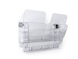 Držák na prospekty DURABLE magnetický - 2 / A4 čirý / na šířku