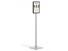 Podlahový stojan Durable INFO STAND BASIC - A4 / antracitová