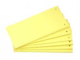 Rozdružovací kartonové jazyky  - žlutá / 50 ks