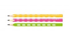Tužka KEYROAD trojhranná JUMBO NEON - HB / barevný mix