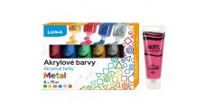 Akrylová barva LUMA - 6 barev / metalické
