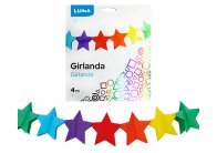 Girlanda papírová - 4 m / hvězdy