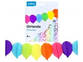 Girlanda papírová - 4 m / balónky