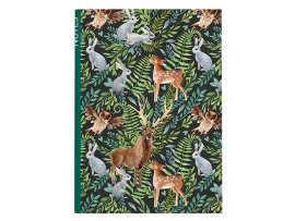 Kniha záznamní A5 - linka / 100 l / les