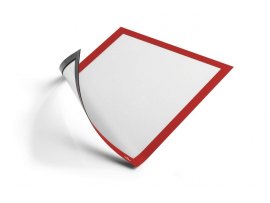 Kapsy Duraframe Magnetic A4  - červená / 5 ks