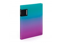 Desky A4 kroužkové OMBRE - 4 kroužek / růžová