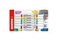 Akrylový popisovač Kreative Marker 2v1 - sada 6 barev