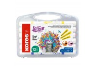 Akrylový popisovač Kreative Marker 2v1 - sada 12 barev