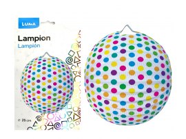 Lampion kulatý 25 cm - puntík Lampion kulatý 25 cm - puntík