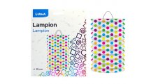 Lampion roztahovací 15 cm - puntík