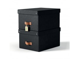 Úložný box Leitz Puro M - černá / 2 ks Úložný box Leitz Puro M - černá / 2 ks