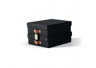 Úložný box Leitz Puro M nízký - černá / 2 ks