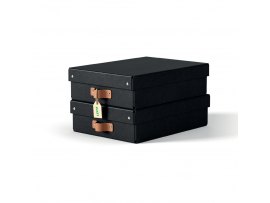 Úložný box Leitz Puro M nízký - černá / 2 ks Úložný box Leitz Puro M nízký - černá / 2 ks