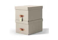 Úložný box Leitz Puro M - béžová / 2 ks