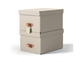 Úložný box Leitz Puro M - béžová / 2 ks