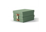 Úložný box Leitz Puro M nízký - zelená / 2 ks