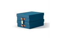 Úložný box Leitz Puro M nízký - modrá / 2 ks