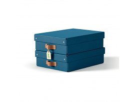Úložný box Leitz Puro M nízký - modrá / 2 ks Úložný box Leitz Puro M nízký - modrá / 2 ks