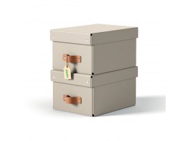 Úložný box Leitz Puro S - béžová / 2 ks