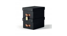 Úložný box Leitz Puro S - černá / 2 ks