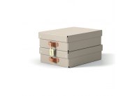 Úložný box Leitz Puro M nízký - béžová / 2 ks