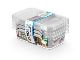 Nanobox box Donau antibakteriální 0,35l 3 ks