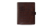 Filofax Classic Croc A5 týdenní kaštanová