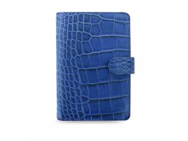 Filofax Classic Croc A6 osobní týdenní modrá