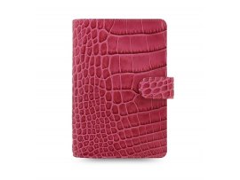 Filofax Classic Croc A6 osobní týdenní fuchsiová