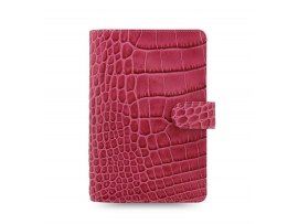 Filofax Classic Croc A6 osobní compact týdenní fuchsiová