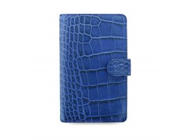 Filofax Classic Croc A6 osobní compact týdenní modrá