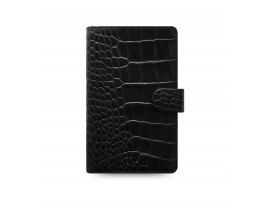 Filofax Classic Croc A6 osobní compact týdenní černá