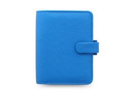 Filofax Saffiano Fluoro kapesní týdenní modrá