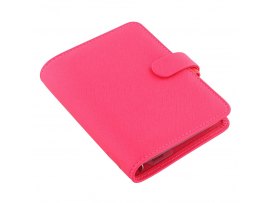 Filofax Saffiano Fluoro A7 kapesní týdenní růžová