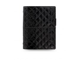 Filofax Domino Luxe A7 kapesní týdenní černá