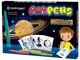 Popisovače Centropen Airpens 1590 Metalic sada 8 ks