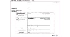 Obálky B6 s doručenkou, vytrhovací okénko - bílá / 100 ks / krycí páska