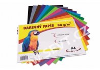 Barevný papír - A4 / 80 g / 60 listů / barevný mix Barevný papír - A4 / 80 g / 60 listů / barevný mix