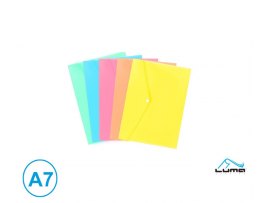 Spisové desky s drukem - A7 / pastelový mix barev