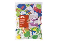 Samolepicí abeceda APLI Jumbo / mix barev / 500 ks Samolepicí abeceda APLI Jumbo / mix barev / 500 ks