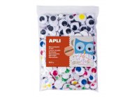 Samolepicí pohyblivé oči APLI Jumbo / mix velikostí / 600 ks Samolepicí pohyblivé oči APLI Jumbo / mix velikostí / 600 ks